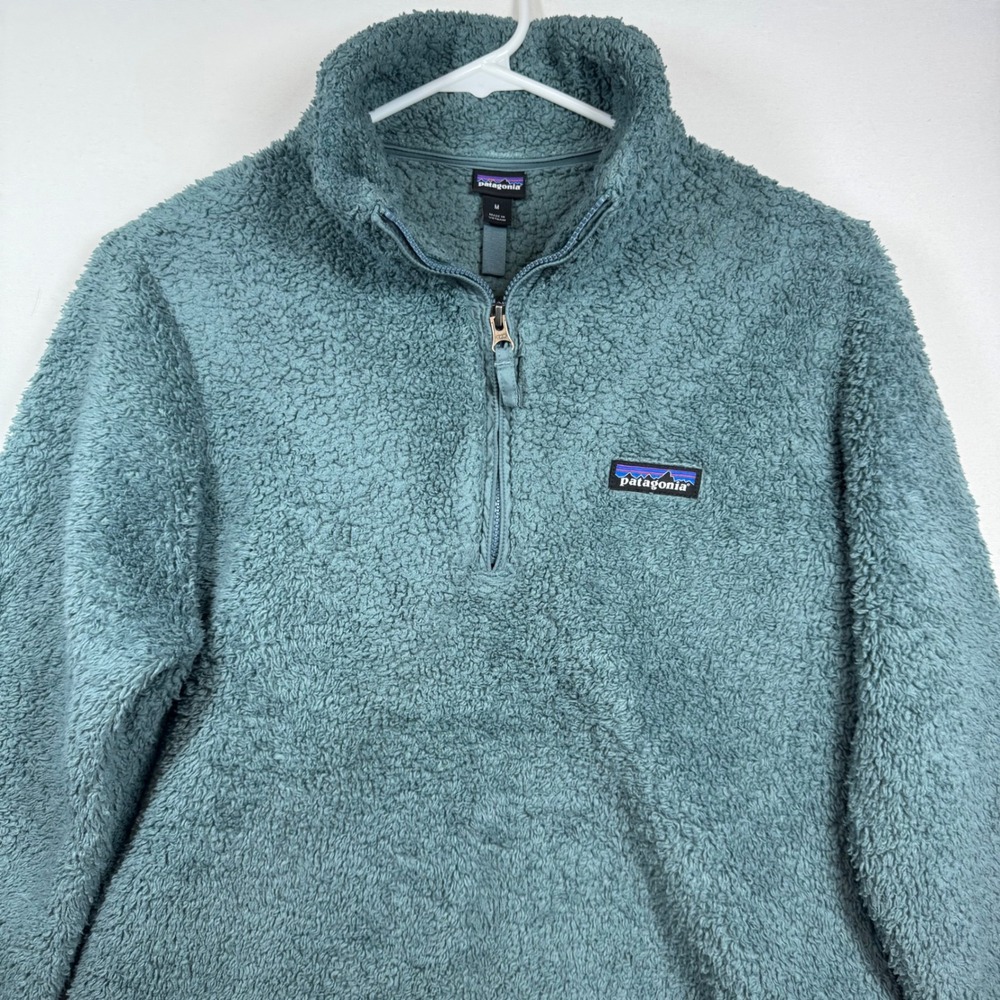 Patagonia Los Gatos 1/4‎ Zip Fleece Pullover Teal Blue 25235 Women Medium